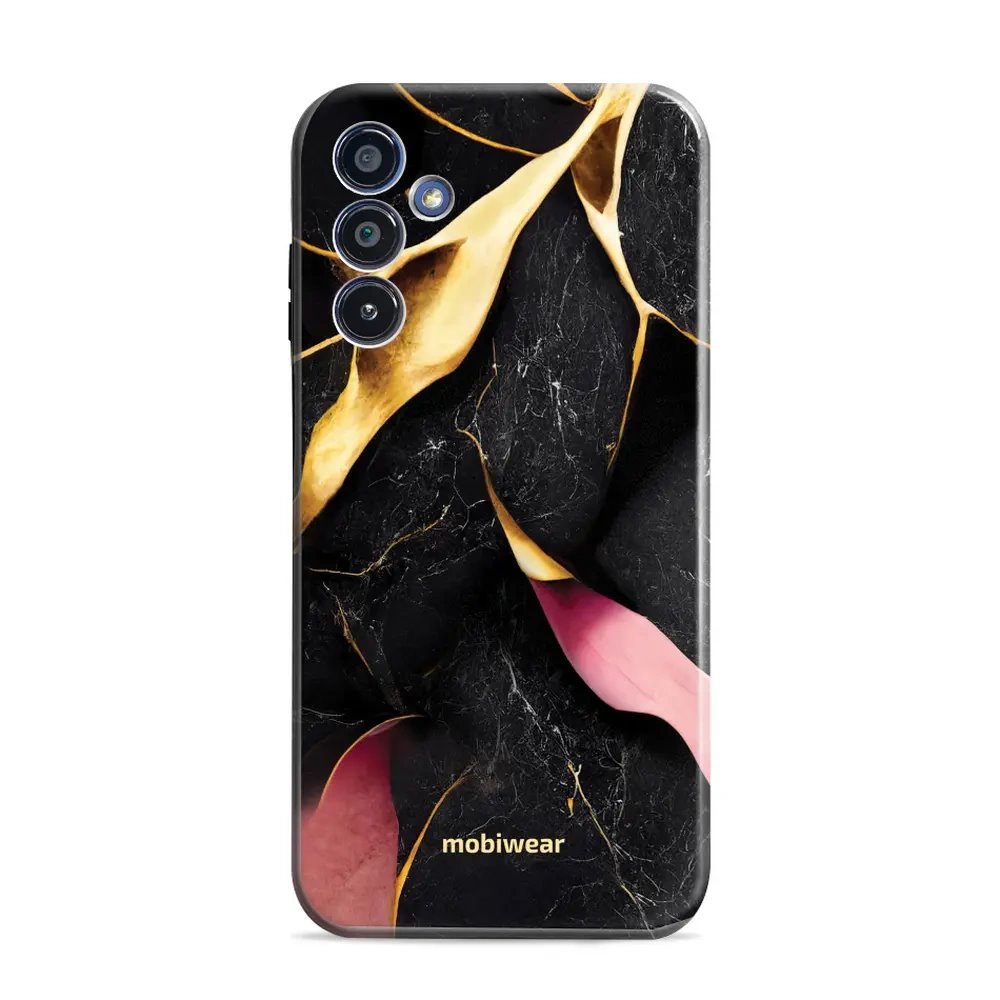 Odolný obal Mobiwear Elite Pro - Samsung Galaxy S25 Plus - EP35E Černý a zlatavý mramor