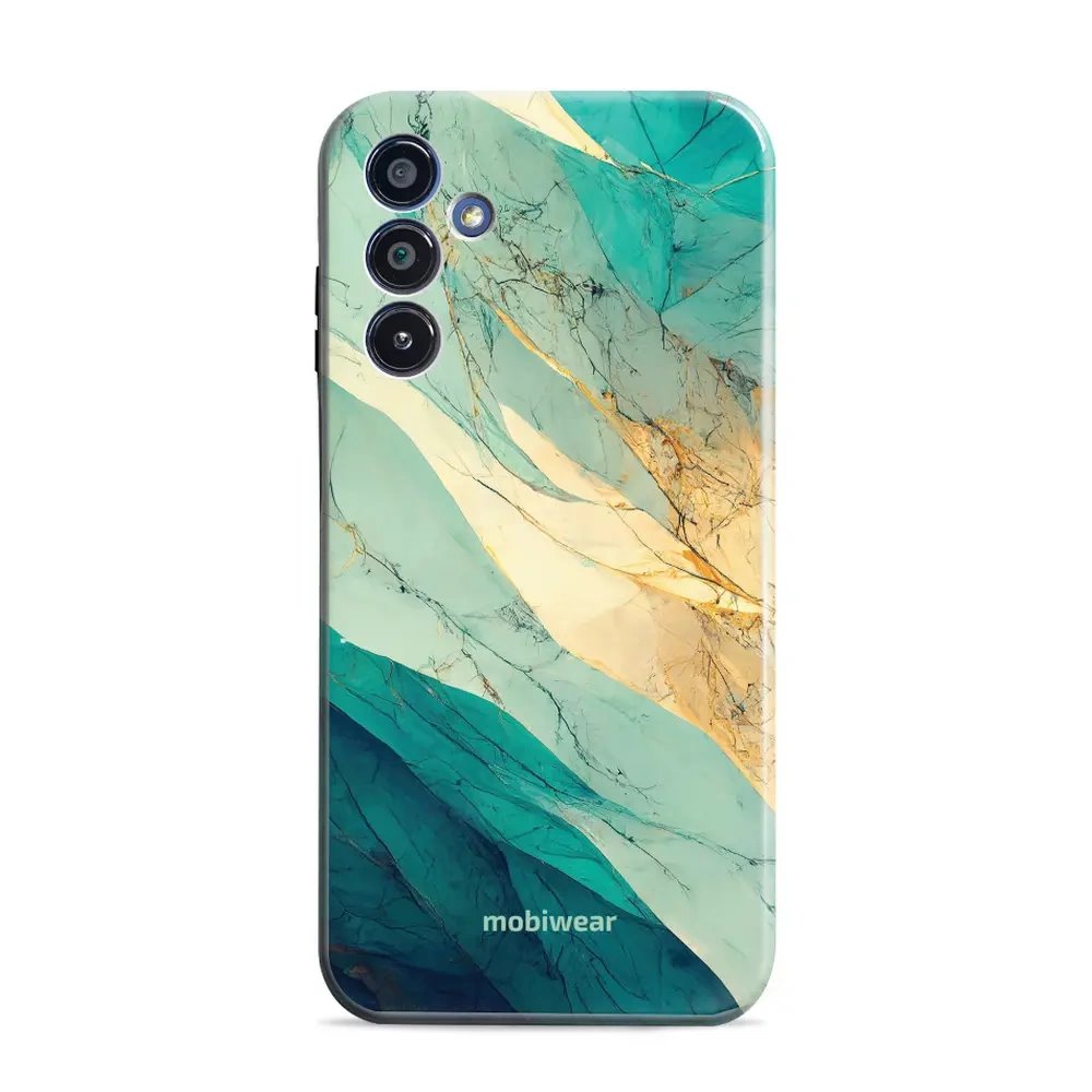 Odolný obal Mobiwear Elite Pro - Samsung Galaxy S25 Plus - EP37E Zlatavý a zelenkavý mramor