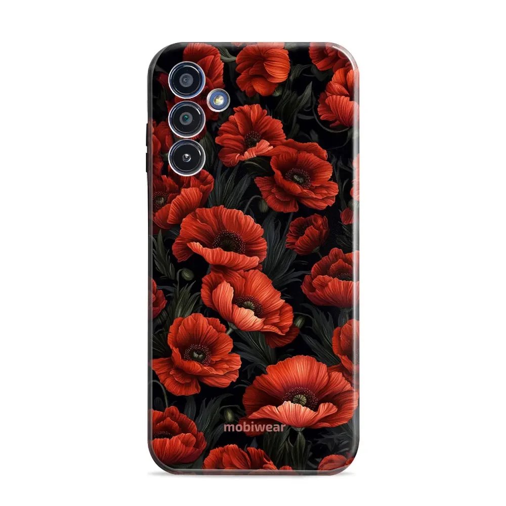 Odolný obal Mobiwear Elite Pro - Samsung Galaxy S25 Plus - EP45E Temné červené květy