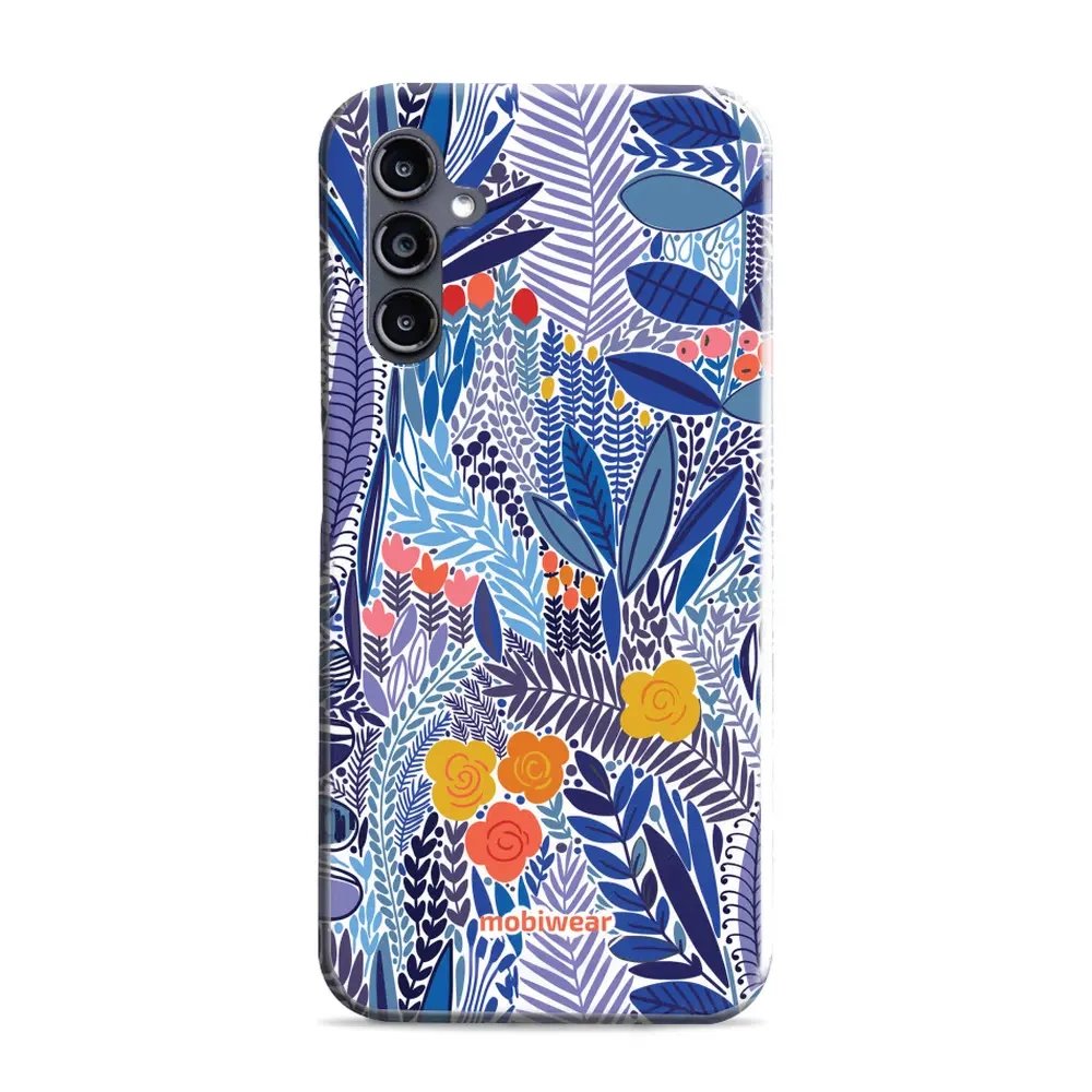 Odolný obal Mobiwear Elite Pro - Samsung Galaxy A56 5G - EP03E Modrá květena