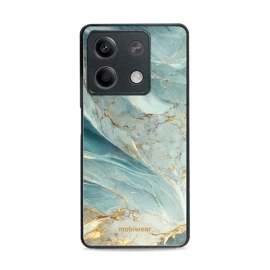 Lesklý kryt Mobiwear Glossy - Xiaomi Redmi Note 13 5G - G022G Zelenkavý a zlatavý mramor