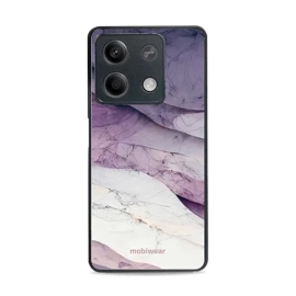 Lesklý kryt Mobiwear Glossy - Xiaomi Redmi Note 13 5G - G028G - Bílý a fialový mramor