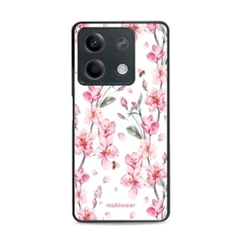 Lesklý kryt Mobiwear Glossy - Xiaomi Redmi Note 13 5G - G033G - Růžové květy