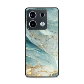 Lesklý kryt Mobiwear Glossy - Xiaomi Redmi Note 13 Pro 5G / Poco X6 5G - G022G Zelenkavý a zlatavý mramor