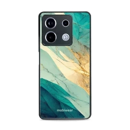Lesklý kryt Mobiwear Glossy - Xiaomi Redmi Note 13 Pro 5G / Poco X6 5G - G024G - Zlatavý a zelenkavý mramor