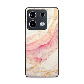 Lesklý kryt Mobiwear Glossy - Xiaomi Redmi Note 13 Pro 5G / Poco X6 5G - G027G - Růžový a zlatavý mramor
