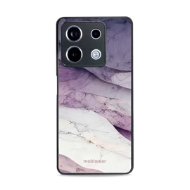 Lesklý kryt Mobiwear Glossy - Xiaomi Redmi Note 13 Pro 5G / Poco X6 5G - G028G - Bílý a fialový mramor