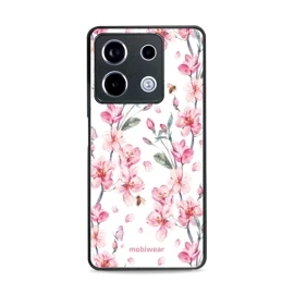 Lesklý kryt Mobiwear Glossy - Xiaomi Redmi Note 13 Pro 5G / Poco X6 5G - G033G - Růžové květy