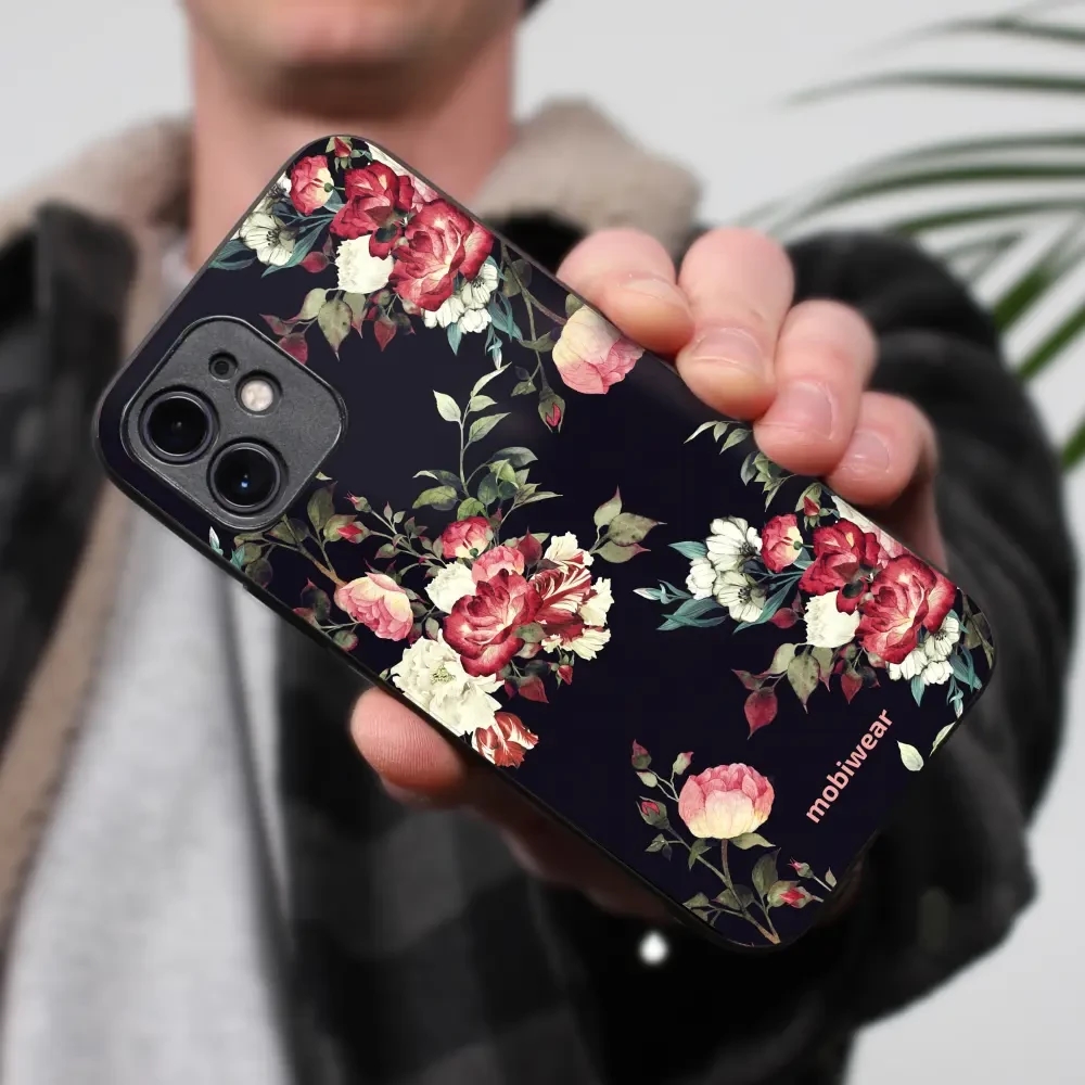 Lesklý kryt Mobiwear Glossy - Xiaomi Redmi Note 13 Pro 5G / Poco X6 5G - G040G - Růže na černé