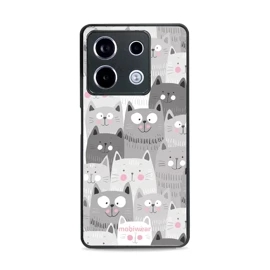 Lesklý kryt Mobiwear Glossy - Xiaomi Redmi Note 13 Pro 5G / Poco X6 5G - G045G - Kočičky - VÝPRODEJ