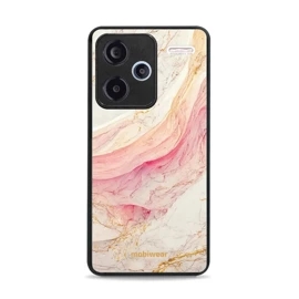 Lesklý kryt Mobiwear Glossy - Xiaomi Redmi Note 13 Pro Plus 5G - G027G - Růžový a zlatavý mramor