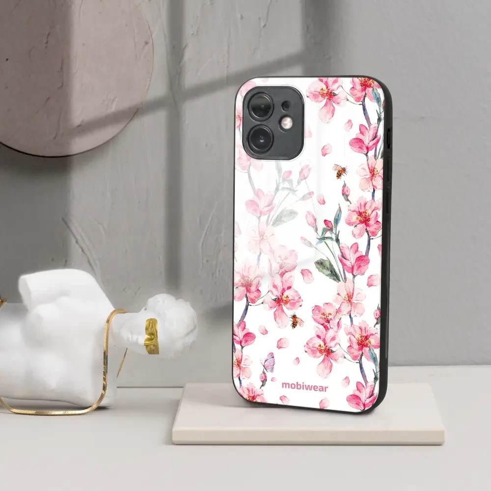 Lesklý kryt Mobiwear Glossy - Xiaomi Redmi Note 13 Pro Plus 5G - G033G - Růžové květy - VÝPRODEJ