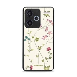 Lesklý kryt Mobiwear Glossy - Xiaomi Redmi Note 13 Pro Plus 5G - G035G - Tenké rostlinky s květy