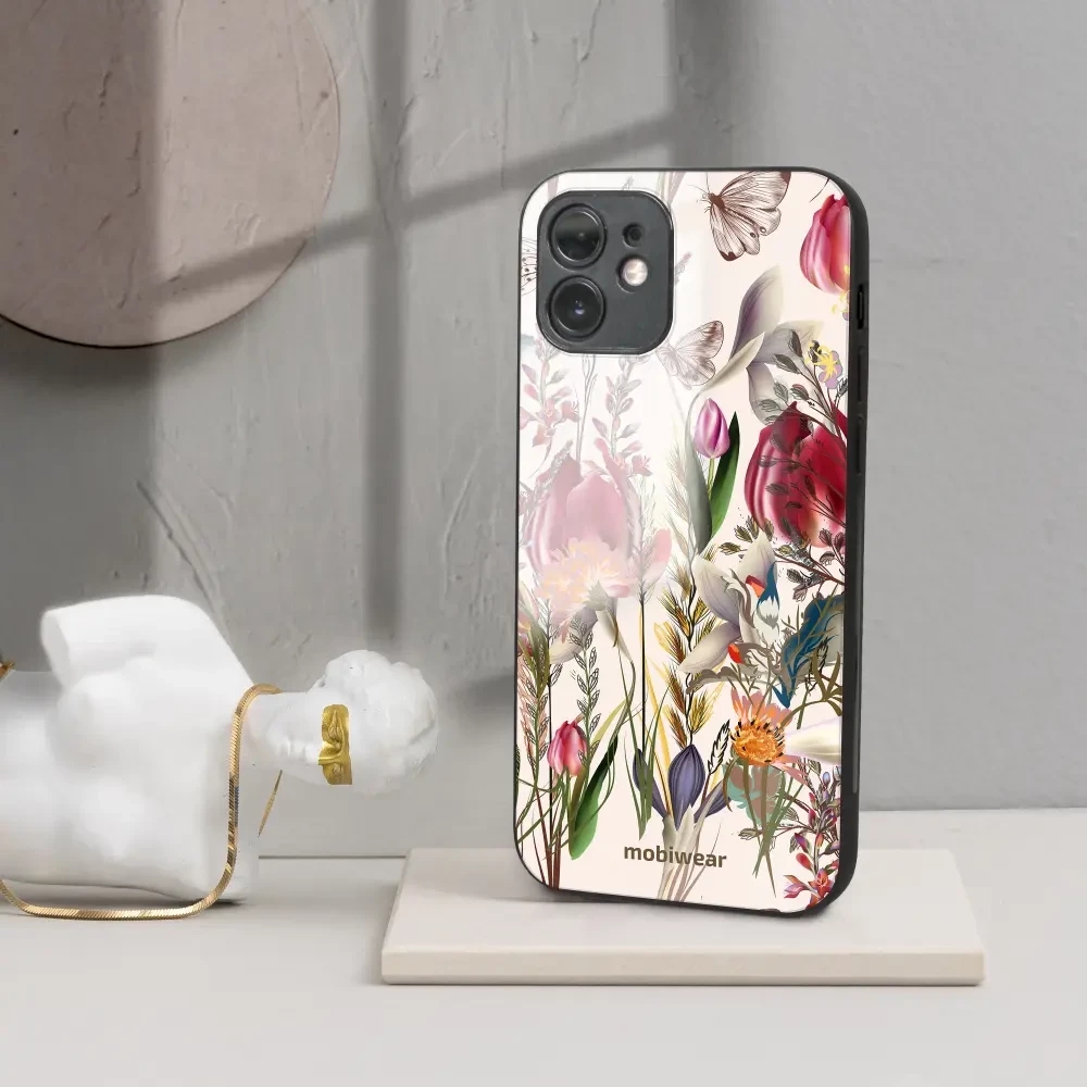 Lesklý kryt Mobiwear Glossy - Apple iPhone 13 mini - G031G - Rozkvetlá louka