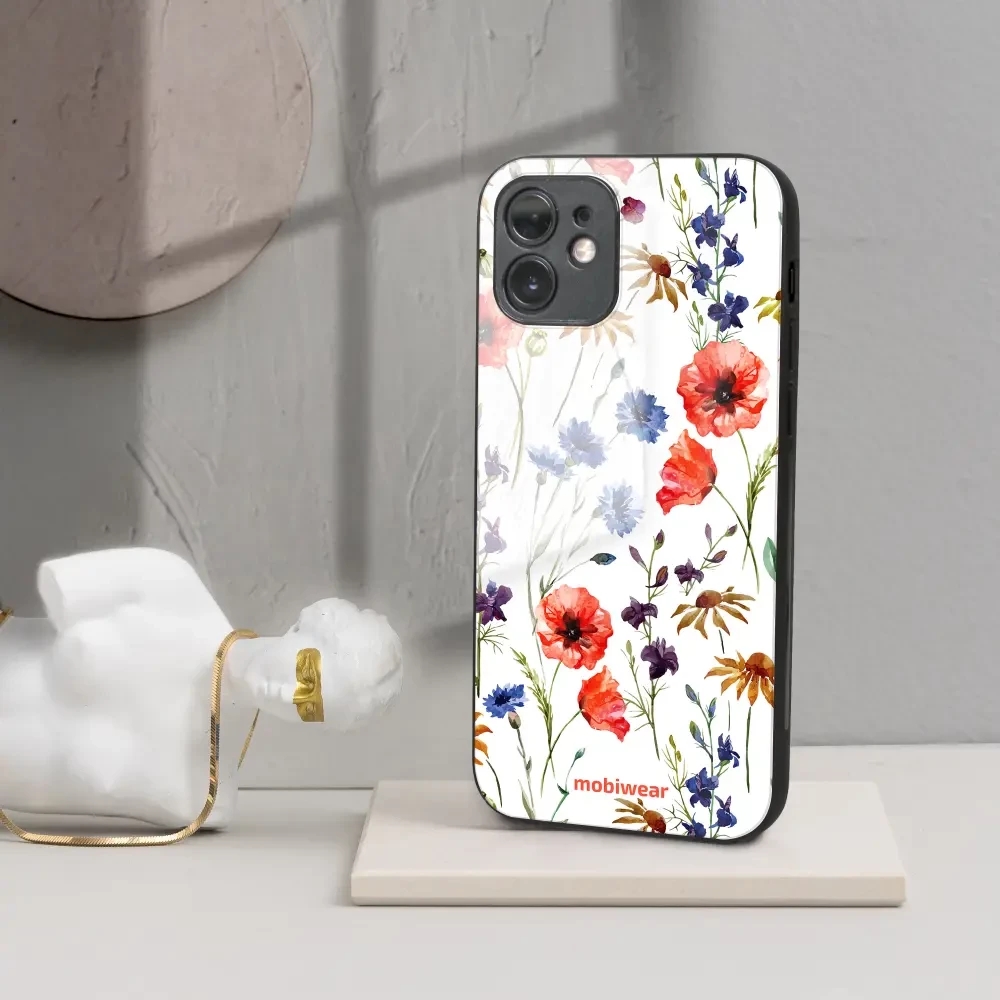 Lesklý kryt Mobiwear Glossy - Apple iPhone XR - G032G - Luční kvítí