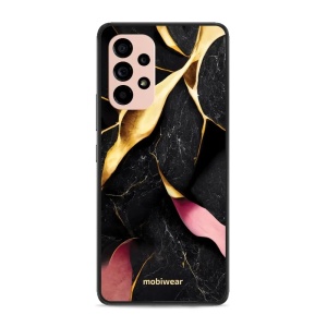 Lesklý kryt Mobiwear Glossy - Samsung Galaxy A53 5G - G021G Černý a zlatavý mramor
