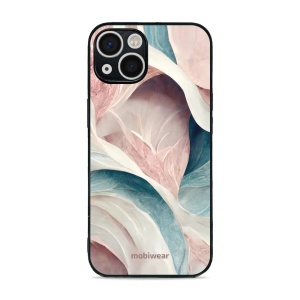 Lesklý kryt Mobiwear Glossy - Apple iPhone 13 - G026G - Růžový a zelenkavý mramor