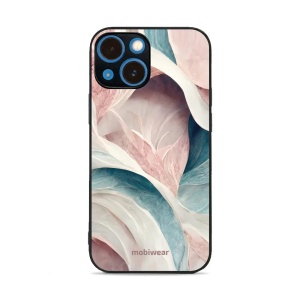 Lesklý kryt Mobiwear Glossy - Apple iPhone 13 mini - G026G - Růžový a zelenkavý mramor