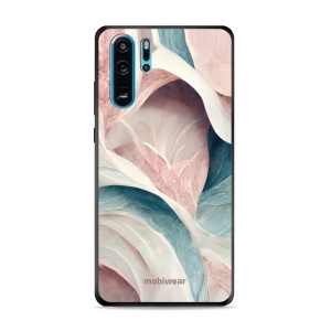 Lesklý kryt Mobiwear Glossy - Huawei P30 Pro - G026G - Růžový a zelenkavý mramor