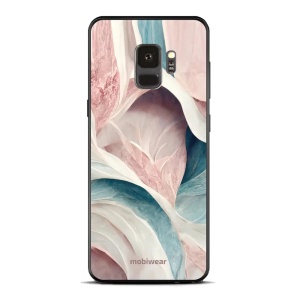 Lesklý kryt Mobiwear Glossy - Samsung Galaxy S9 - G026G - Růžový a zelenkavý mramor