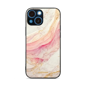 Lesklý kryt Mobiwear Glossy - Apple iPhone 13 mini - G027G - Růžový a zlatavý mramor