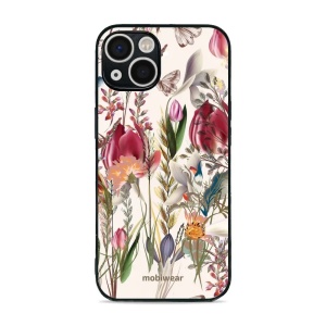 Lesklý kryt Mobiwear Glossy - Apple iPhone 13 - G031G - Rozkvetlá louka