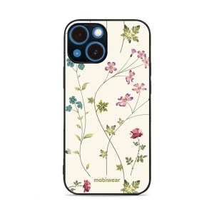 Lesklý kryt Mobiwear Glossy - Apple iPhone 13 mini - G035G - Tenké rostlinky s květy
