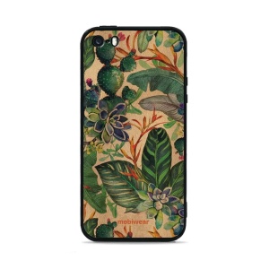 Lesklý kryt Mobiwear Glossy - Apple iPhone 5s - G036G - Sukulenty