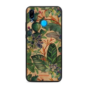Prémiový lesklý kryt Mobiwear Glossy na mobil Huawei P20 Lite - G036G - Sukulenty - VÝPRODEJ