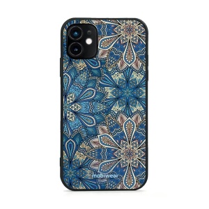 Lesklý kryt Mobiwear Glossy - Apple iPhone 11 - G038G - Modré mandala květy