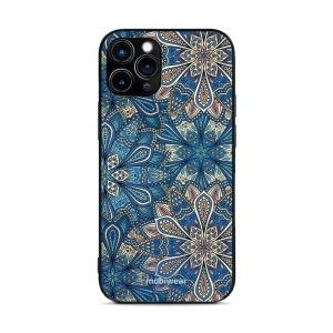 Lesklý kryt Mobiwear Glossy - Apple iPhone 11 Pro - G038G - Modré mandala květy