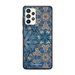 Lesklý kryt Mobiwear Glossy - Samsung Galaxy A52S 5G - G038G - Modré mandala květy