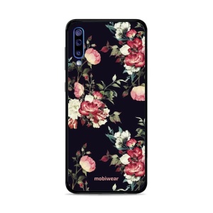 Lesklý kryt Mobiwear Glossy - Samsung Galaxy A50 - G040G - Růže na černé