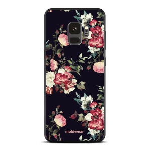Lesklý kryt Mobiwear Glossy - Samsung Galaxy S9 - G040G - Růže na černé