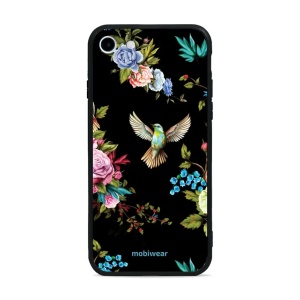 Lesklý kryt Mobiwear Glossy - Apple iPhone 8 - G041G - Ptáček a květy