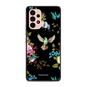 Lesklý kryt Mobiwear Glossy - Samsung Galaxy A53 5G - G041G - Ptáček a květy