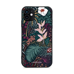 Lesklý kryt Mobiwear Glossy - Apple iPhone 11 - G043G - Temná flóra