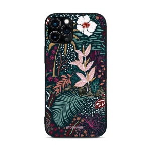 Lesklý kryt Mobiwear Glossy - Apple iPhone 11 Pro - G043G - Temná flóra