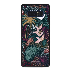 Lesklý kryt Mobiwear Glossy - Samsung Galaxy Note 8 - G043G - Temná flóra