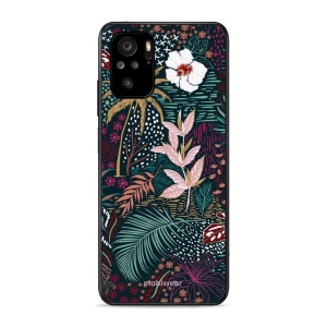 Lesklý kryt Mobiwear Glossy - Xiaomi Redmi Note 10s - G043G - Temná flóra