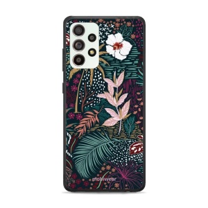 Lesklý kryt Mobiwear Glossy - Samsung Galaxy A52S 5G - G043G - Temná flóra