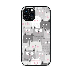 Lesklý kryt Mobiwear Glossy - Apple iPhone 11 Pro - G045G - Kočičky