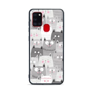 Lesklý kryt Mobiwear Glossy - Samsung Galaxy A21S - G045G - Kočičky