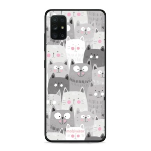 Lesklý kryt Mobiwear Glossy - Samsung Galaxy A71 - G045G - Kočičky