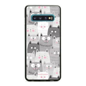 Lesklý kryt Mobiwear Glossy - Samsung Galaxy S10 - G045G - Kočičky