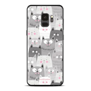 Lesklý kryt Mobiwear Glossy - Samsung Galaxy S9 - G045G - Kočičky