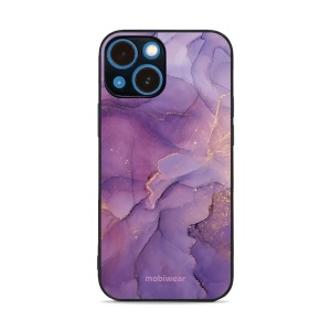 Lesklý kryt Mobiwear Glossy - Apple iPhone 13 mini - G050G - Fialový mramor