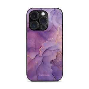 Lesklý kryt Mobiwear Glossy - Apple iPhone 14 Pro - G050G - Fialový mramor