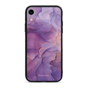 Lesklý kryt Mobiwear Glossy - Apple iPhone XR - G050G - Fialový mramor