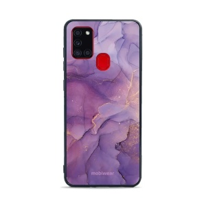 Lesklý kryt Mobiwear Glossy - Samsung Galaxy A21S - G050G - Fialový mramor